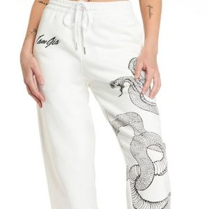 I AM GIA white snake sweatpants (ASTREA PANT)